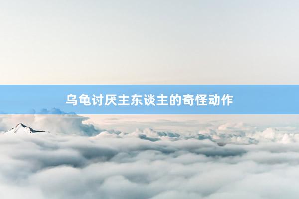 乌龟讨厌主东谈主的奇怪动作